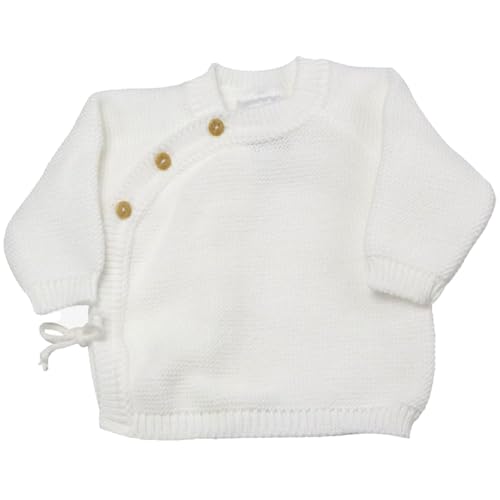 Brassière bébé naissance point mousse 0/1 mois - Blanc - Trois kilos sept