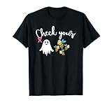 check your boo bees - nastro rosa per la consapevolezza del cancro al seno maglietta