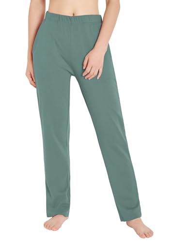 Weintee Women's Petite Cotton Sweatpants Knit...