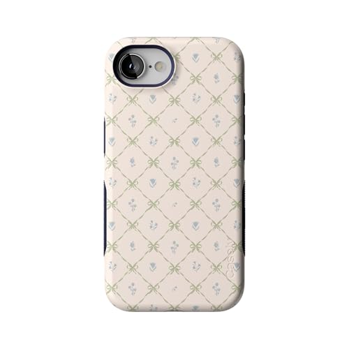 Casely iPhone 17e Case | Petite Petals Floral | Dainty Lattice | Bold Protective Design | Compatible with MagSafe