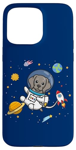 Cute Kawaii Kids Boys Girls Space Weimaraner Dog Lover �X�}�z�P�[�X iPhone 15 Pro Max �p