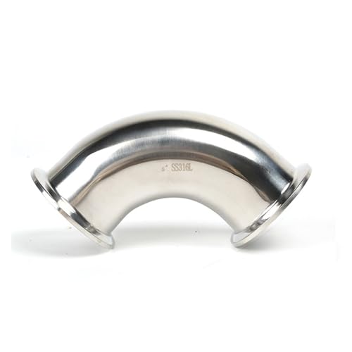 Codo de triple abrazadera de 90 grados accesorio de tubería de acero inoxidable K119xOD108 7