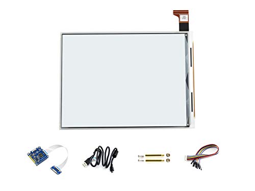 Image of Waveshare 7.8inch E-Ink Display HAT for Raspberry Pi 1872x1404 Resolution with Embedded Controller IT8951 Communicating via USB /SPI /I80 /I2C Interface Supports Partial Refresh.