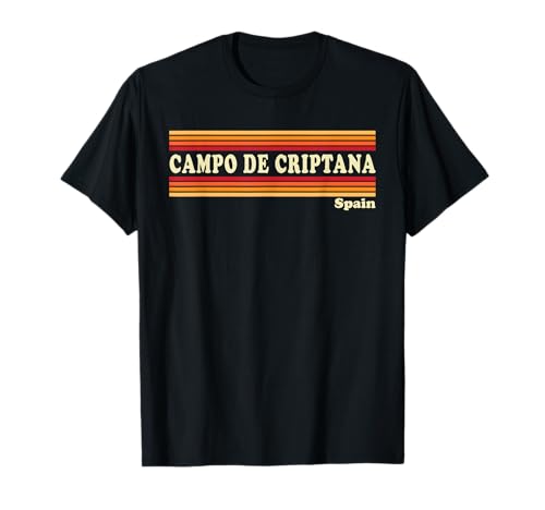 Vintage 80s Campo de Criptana España Retro Gráfico Camiseta