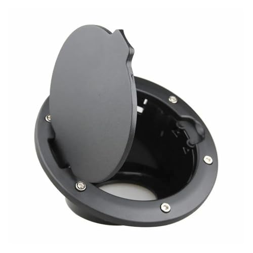 Bouchon de réservoir d'essence pour Jeep Wrangler JK en aluminium noir robuste