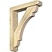 Ekena Millwork 4"W x 18"D x 22"H Olympic Craftsman Rough Sawn Bracket w/Offset Brace, Douglas Fir