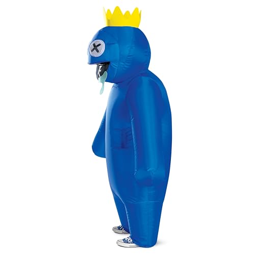 Disfraz inflable azul Rainbow Friends para niños miniatura 2