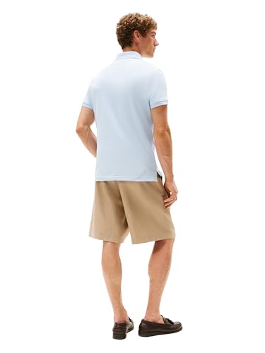Image of Tommy Hilfiger Men's Short Sleeve Polo Shirts in Slim Fit with Stretch and Organic Pique Cotton