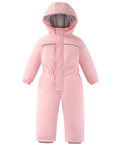 Image of Hiheart Boys Girls One Piece Snowsuit Waterproof Ski Snowboard Coverall