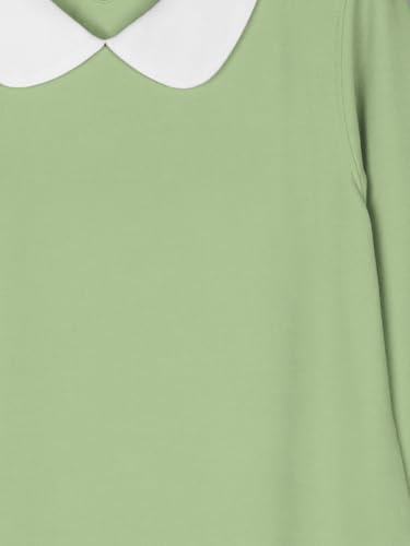 Image of HELLCAT Black Midi /Knee Length Peter Pan Collar Dresses for Girls