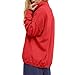 Free People Inspired Clothes, Free People Dupes Dup Es - Womens Oversized Sweatshirts, Trendy Casual Long Sleeve Button Henley Neck Pullover Tops, Fall Fashion Sweaters Outfits Clothes Red Small