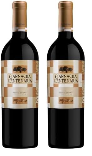 BODEGAS ARAGONESAS - COTO DE HAYAS GARNACHA CENTENARIA | Vino tinto D.O. Campo De Borja | Garnacha 100% | 1 botella - 0,75L (Paquete de 2)