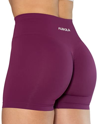 Image of AUROLA Dream Collection Women Workout Shorts High Waist Gym Shorts, Scrunch Butt Seamless Athletic Shorts