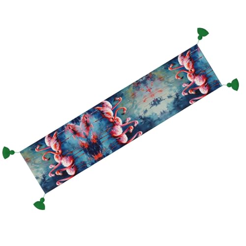 Chemin de table flamants roses de qualité supérieure pour table basse chic - 3