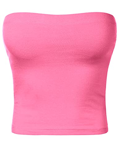 Image of Women's Shapewear Tube Tops Strapless Ruched Built-in Shelf Bra Casual