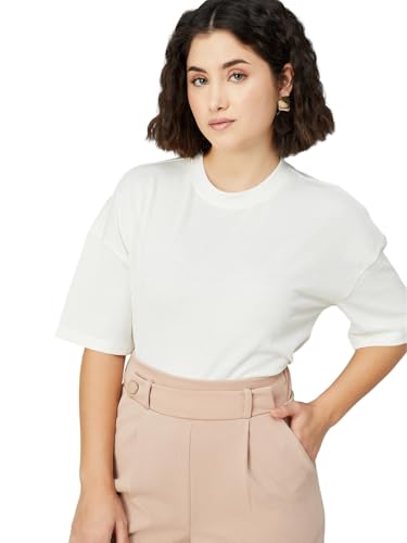 Image of Max Women's Solid Regular Fit T-Shirt