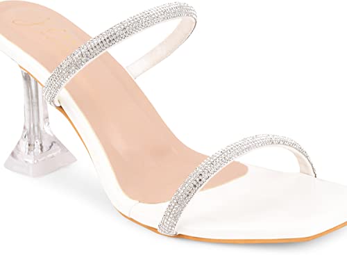 Image of JM LOOKS Women Slim Solid Comfortable Sole Kitten Heel Sandals For Womens & Girls IRF-108-X