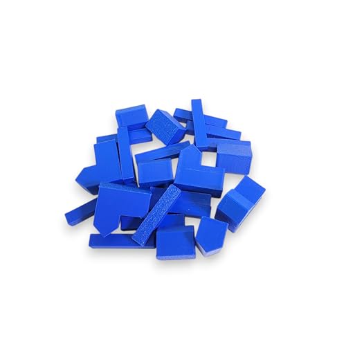 Generic Replacement Pieces for Settlers of Catan Board Game - Includes Extra Bonus Pieces (Blue)