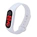 Produktbild Brrnoo wasserdichte Sport Digitaluhr mit leuchtendem Gummiarmband, intelligente Fitnessuhr für Outdoor Sport, stilvolle weiße Armbanduhr
