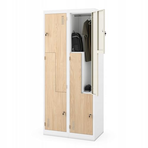 Jan Nowak Umkleideschrank Metall 4 Fächer Personalschrank...