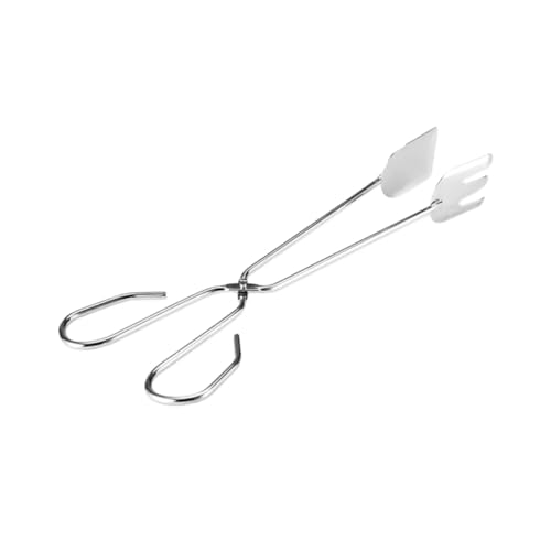 INOOMP Pinzas Para Alimentos De Acero Inoxidable De Pinza Multifuncional Para Barbacoa Para Freír Filetes Empanadas y Otras Carnes Parrillas