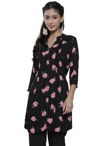 Image of One femme Women's Pleated Printed Tunic Shirt