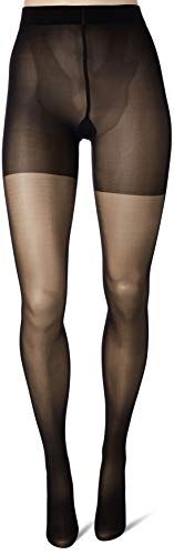 Wolford Individual 10 Tights For Women Sheer Shaping Pantyhose Reinforced Panty Shadow Toe Soft Waistband for All-Day Comfort Black Black X-Large3