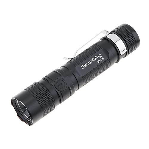 SecurityIng EF05 SST20 LED 887LM Zoomable linterna USB tipo C 5 modos luz recargable EDC linterna con indicador de potencia Cover