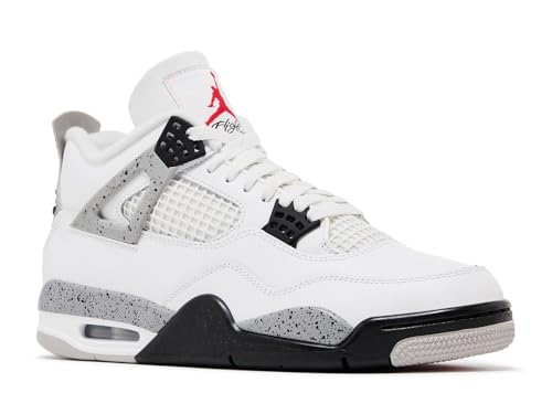 Nike Air Jordan 4 Retro White Cement Men's Basketball Shoes Summit White/Fire Red FV5029-1002