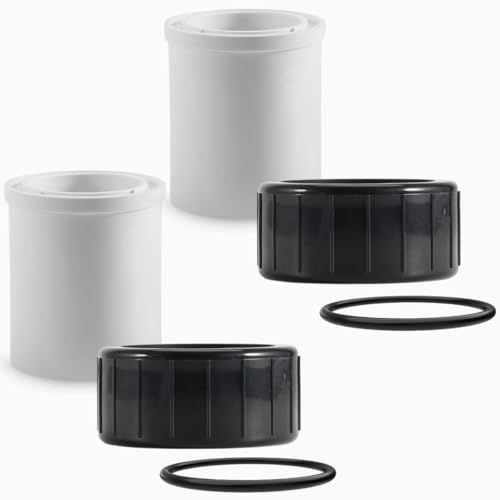 Aquatonics Replacement 350157 Union Kit Compatible with Pentair SuperFlo SuperFlo VS SuperMax VS Pool and Spa Pumps 1.5 x 2 PVC Fittings 2 Pack Fits 342001 342002 Durable and Easy Install