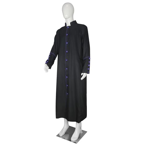 Long Robe Church Cassock Uniform Choir Minister Clergy Pulpit Liturgical Multicolored for Men2
