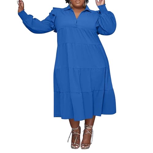 Robe à manches longues à volants idéale pour une tenue de bureau décontractée
