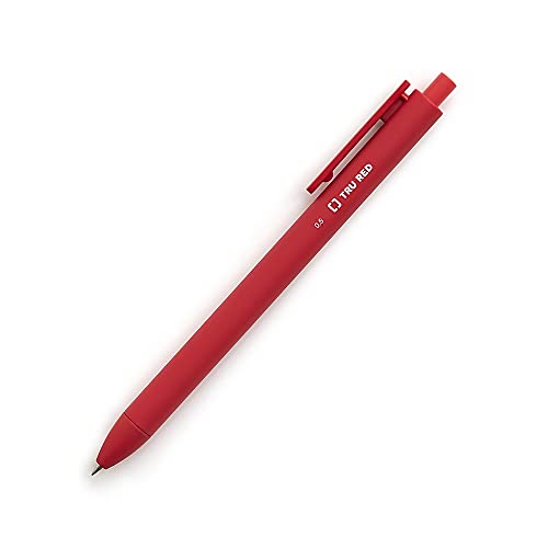 Image of TRU RED Retractable Gel Pens, Fine Point 0.5mm, Assorted Ink Colors, 12 Pack - Quick‑Dry Pens for Color Coding & Notes