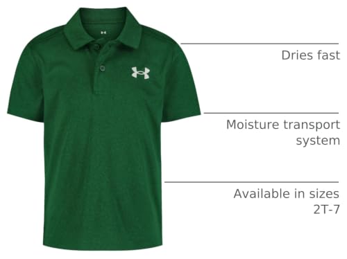 Image of Under Armour Boys' Matchplay Short Sleeve Golf Polo, Lightweight Performance Stretch, Logo Detailing