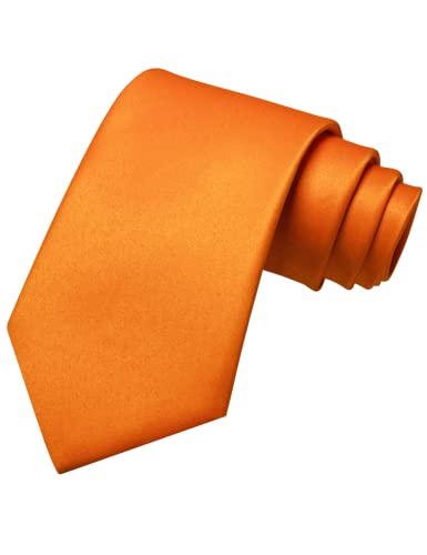 JEMYGINS Solid Color Tie Mens Necktie for Business and Wedding