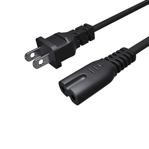 2 Prong Printer Power Cord/Printer Power Cable for Canon PIXMA MG/MP/MX/HP Officejet Pro 4500 6600 4650 4630 5255 6962 8600 8710 7740 AC Printer Power Cord