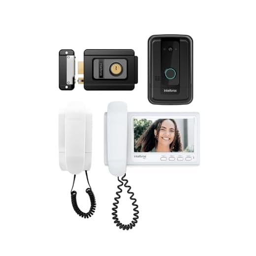 Kit Videoporteiro IVR 7 Tela 7 Polegadas com Fechadura FX 1500 e Extensão de Áudio 1010