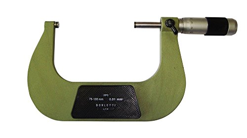 Borletti meln/4 W – Micromètre Centesimale pour extérieur, Champ de mesure 75 – 100 mm