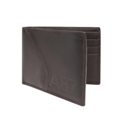 Image of Aeropostale Men's Global Coin Wallet PORUS - Brown | Durable Leather | Compact Design & Coin Pocket | Ideal for Gifting