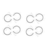 CATIEBYE 8個ギター音孔リム 製 サウンドホールローゼット デコレーション ステッカー アコースティックギター用 使いやすい