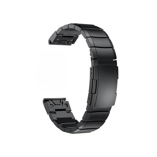 [PLYYQZM] 20 22 26 mmXeX|xg.ɍ Gar min Fenix 8 6X Pro/5X/5XPlus/7XxgɓKĂAɍ Tactix7/Fenix7S/6S/5SuXbgɓKĂ(Black,20mm