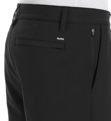 Hurley Men's Venture Hybrid Walk Short (US, Numeric, 30, Regular, Regular, Black)4