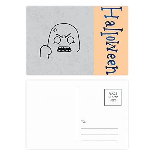 Cartes postales d'Halloween lot de 20 chat noir en colère pour éviter la routine des vœux