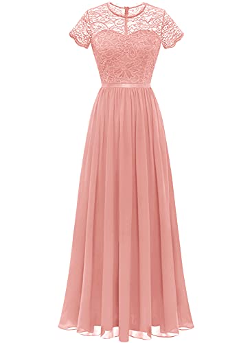 Dressystar Damen Elegante Abendkleider Spitze Chiffon Brautjungfernkleid...