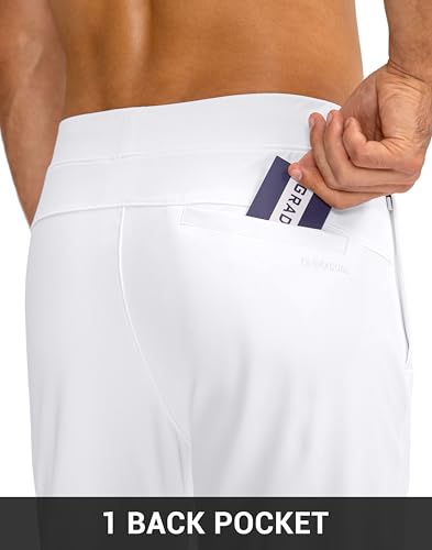 Image of G Gradual Men's Golf Joggers Pants with Zipper Pockets Stretch Sweatpants Slim Fit Track Pants Joggers for Men Work Running
