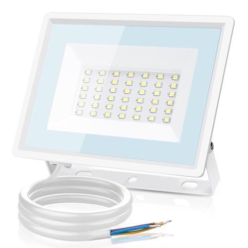 Aigostar Foco LED Exterior 30w,2510LM Foco Proyector LED,IP65 Impermeable Luz de Seguridad,Luz blanca 6500K Luces led exterior,Para Jardín,Patio,Garaje