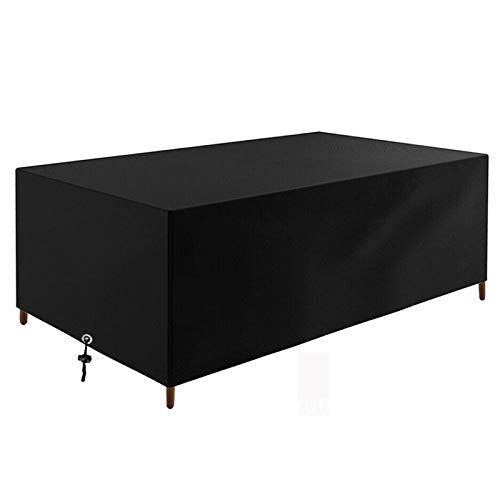 Preisvergleich Produktbild QIAOH Abdeckplane Gartenmöbel 218x218x90cm, Abdeckhaube Schutzhülle Abdeckplane für Gartenmöbel,rechteckige Sitzgarnituren, Gartentische Und Möbelsets