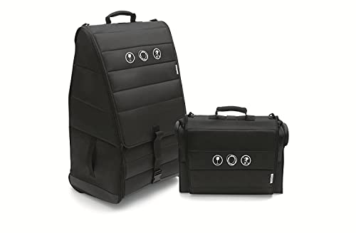Bugaboo Comfort Transport Bag Wheeled Travel Stroller Bag with Shoulder Straps & Carry Handles Water-Repellent Protective Padding Self-Standing Foldable Design with Wheel Storage Bag