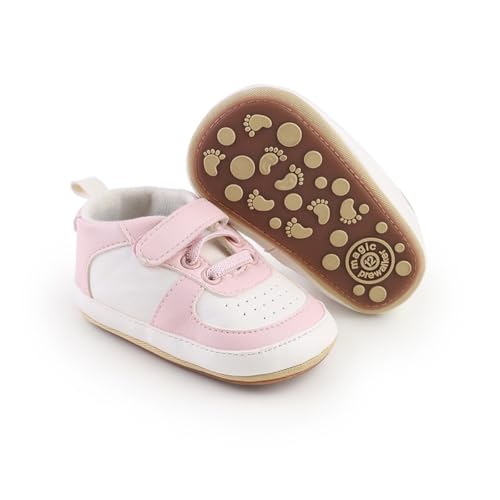 Baby Boys Girls Sneakers Toddler Non-Slip Soft Rubber Sole First Walking Shoes Infant Newborn Crib Dress Shoes