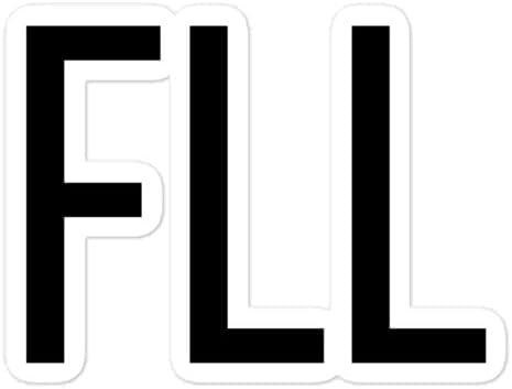 FLL - Calcomanías para ventana para botellas de agua y portátiles, código de aeropuerto de Fort Lauderdale Florida FL sin burbujas, calcomanía de
